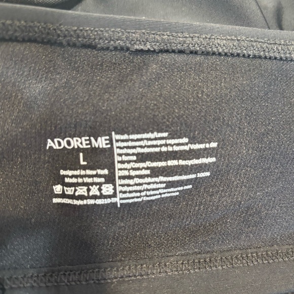 Elle Black Two Piece Contour Bikini, L, Adore Me - Picture 11 of 12